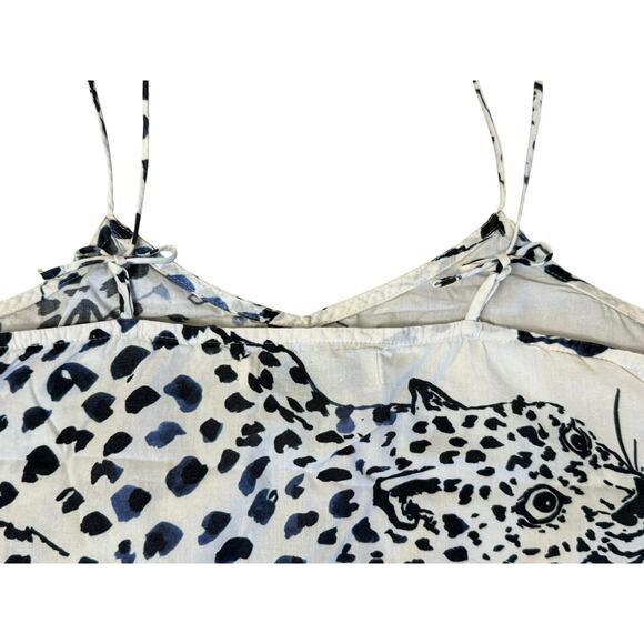 DESMOND & DEMPSEY The Jag Cream Cami Tank Top V Neck Organic Cotton Size XS - Picture 5 of 6